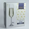 Pahare pentru sampanie de la Bohemia Dora 200 ml