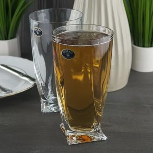Set 6 Pahare Apa Bohemia Quadro 350 ml