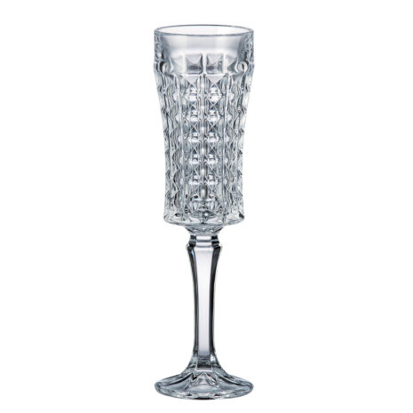 Set 6 Pahare Sampanie Bohemia Diamond 120 ml