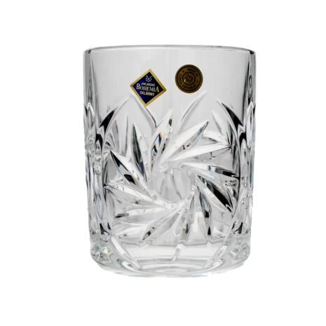 Set 6 Pahare Whisky Cristal Bohemia Pinweheel 360 ml