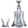 Set 6 Pahare Whisky cu Decantor Cristal Bohemia Florale