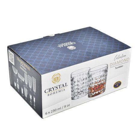 Pahare de Whisky Bohemia Diamond 230 ml Pahare de Whisky Bohemia Diamond 230 ml