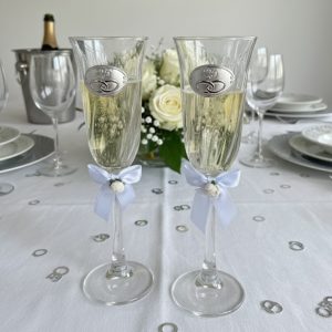 Pahare Sampanie Aniversare 25 Ani Casatorie