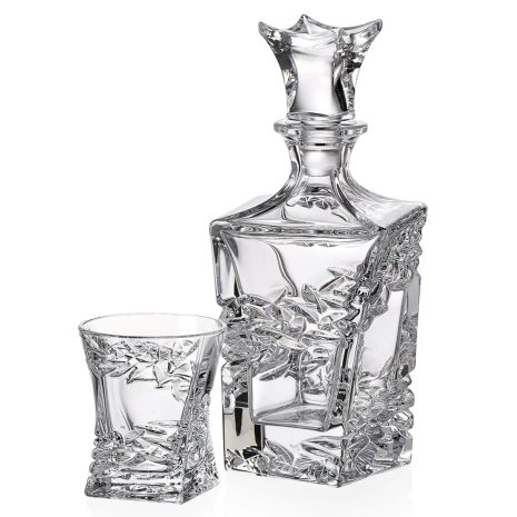 Set 6 Pahare Whisky cu Decantor Cristal Bohemia Samurai Set 6 Pahare Whisky cu Decantor Cristal Bohemia Samurai