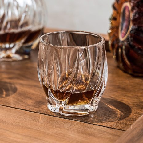 Set 6 Pahare Whisky Cristal Bohemia Bromelias 350 ml