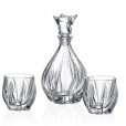 Set 6 Pahare Whisky cu Decantor Cristal Bohemia Bromelias