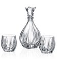 Set 6 Pahare Whisky cu Decantor Cristal Bohemia Bromelias