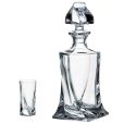 Set 6 Pahare Shot cu Decantor Bohemia Quadro