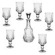 Set 6 Pahare Vin cu Carafa Cristal Bohemia Soho