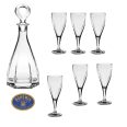 Set 6 Pahare Vin cu Carafa Cristal Bohemia Victoria