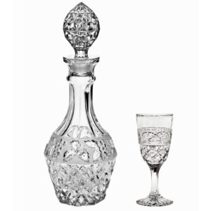 Set 6 Pahare Vin cu Decantor Cristal Bohemia Vinia