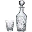 Set 6 Pahare Whisky cu Decantor Cristal Bohemia Marble Editie Limitata