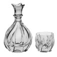 Set 6 Pahare Whisky cu Decantor Cristal Bohemia Bromelias
