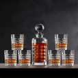 Set Pahare de Whisky cu Decantor Cristal Bohemia Diamond
