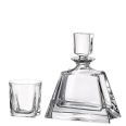 Set 6 Pahare Whisky cu Decantor Cristal Bohemia Kathrene