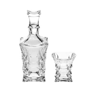 Set 6 Pahare Whisky cu Decantor Cristal Bohemia X-Lady