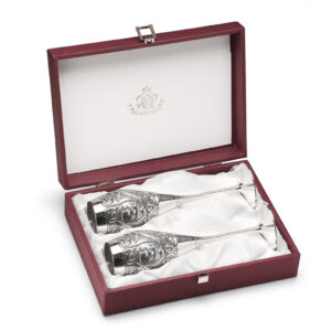 Set Pocale Vin Argint Royal Rose