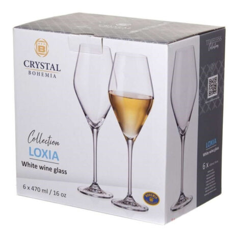 Pahare de vin alb de la Bohemia Loxia Pahare de vin alb de la Bohemia Loxia