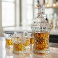 Set 6 Pahare Whisky cu Decantor Cristal Bohemia Patriot