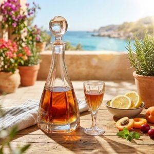 Set 6 Pahare Shot cu Decantor Cristal Bohemia Victoria