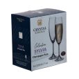 Pahare pentru sampanie de la Bohemia Sylvia 220 ml cutie