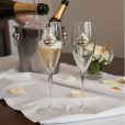 Pahare Sampanie Argintate Nunta De Aur