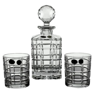 Set Pahare Whisky Cristal Bohemia cu Decantor Timesquare
