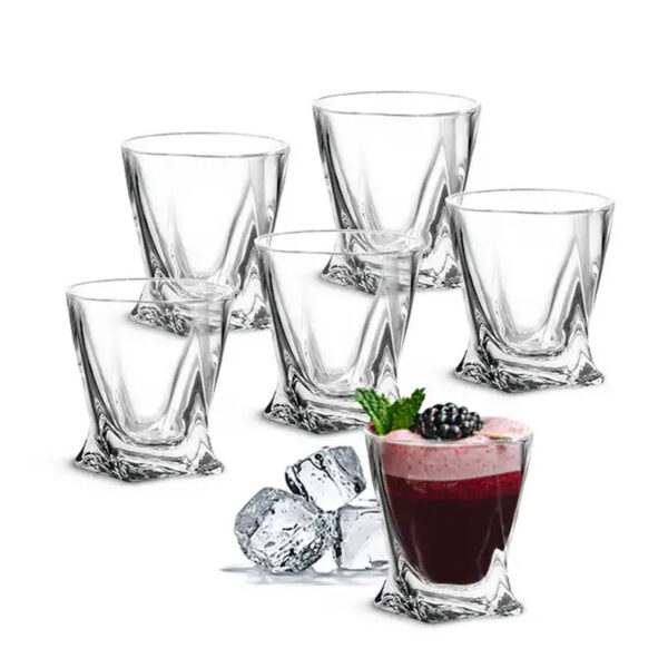 Set 6 Pahare Aperitiv Bohemia Quadro 55 ml