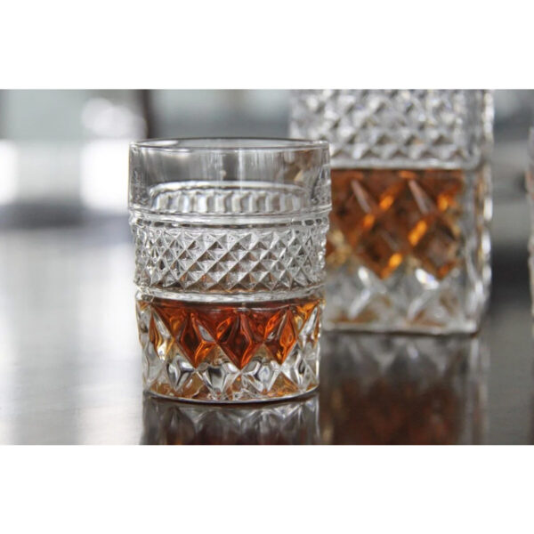 Set 2 Pahare Whisky cu Decantor Cristal Bohemia Madison