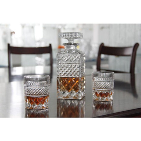 Set 2 Pahare Whisky cu Decantor Cristal Bohemia Madison Set 2 Pahare Whisky cu Decantor Cristal Bohemia Madison