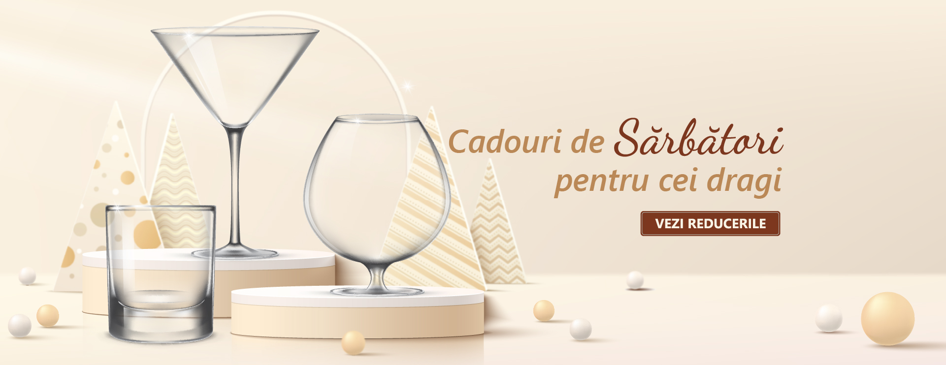 Cadouri de Craciun din cristal Bohemia autentic