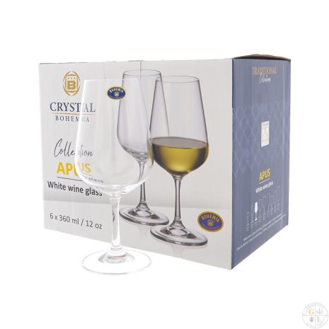 Pahare pentru Vin Alb Bohemia Apus 360 ml Pahare pentru Vin Alb Bohemia Apus 360 ml
