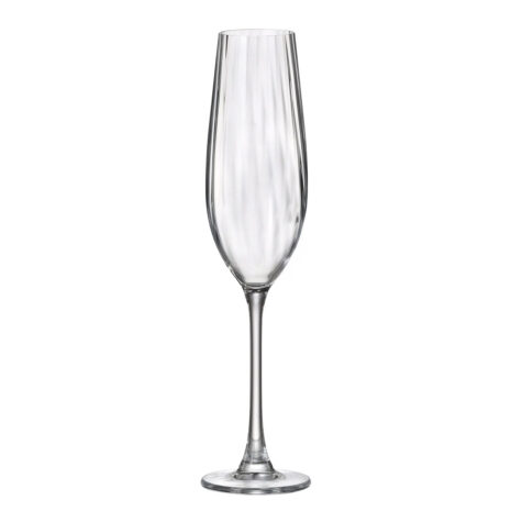 Set 6 Pahare Sampanie Bohemia Columba Optic 260 ml