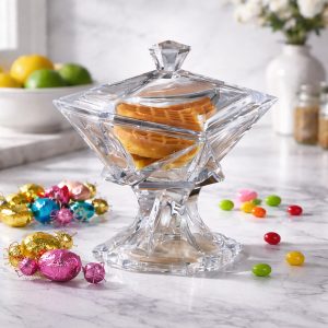 Bomboniera Bohemia Origami cu Picior 23.5 cm