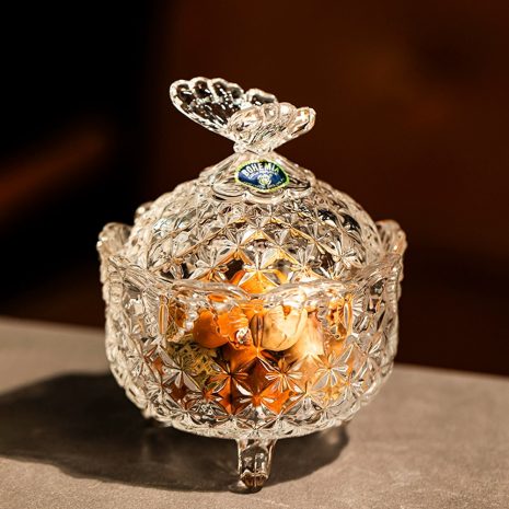 Bomboniera Cristal Bohemia Butterfly 13.5 cm