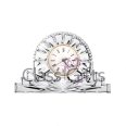Ceas Cristal Bohemia 19 cm Auriu