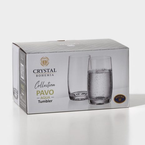 Pahare Apa Bohemia Pavo Aqua 250 ml