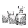 Set 6 Pahare Whisky cu Sticla Cristal Bohemia Wicker