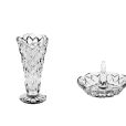 Set Vaza si Suport Inele Cristal Bohemia Diamond