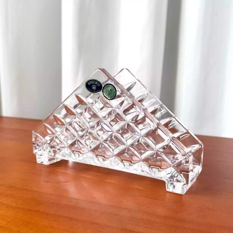 Suport Servetele Cristal Bohemia Diamond 16.5x4x10 cm