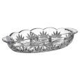Platou Cristal Bohemia 40.5cm cu Capac