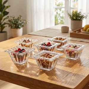 Set 6 Boluri Cristal Bohemia Pierced 13 cm