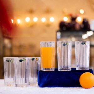 Set 6 Pahare Apa Cristal Bohemia Skyline 350 ml
