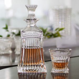 Set 6 Pahare Whisky cu Decantor Cristal Bohemia Imperial