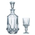 Set 6 Pahare Vin cu Sticla Cristal Bohemia Soho