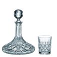 Set 6 Pahare Whisky cu Decantor Cristal Bohemia Angela