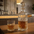 Set 6 Pahare Whisky cu Sticla Cristal Bohemia Angela
