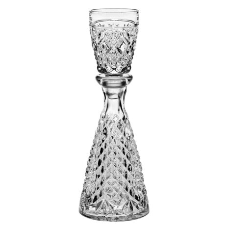 Decantor Aperitiv cu Pahar Cristal Bohemia Daphne