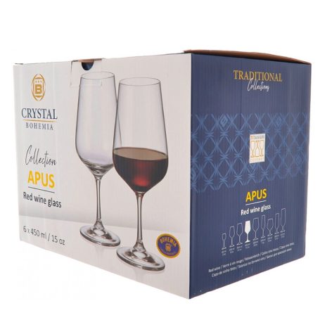 Pahare de Vin Rosu Bohemia Apus 450 ml Pahare de Vin Rosu Bohemia Apus 450 ml
