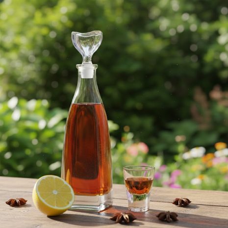 Set 6 Pahare Aperitiv cu Sticla Cristal Bohemia Flair